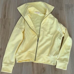 Yellow Zip-Front Jacket